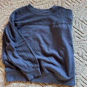 Maurices Dark Blue Textured Sweatshirt